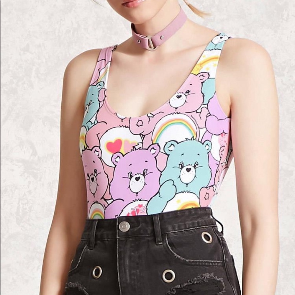Care Bears Print Bodysuit.